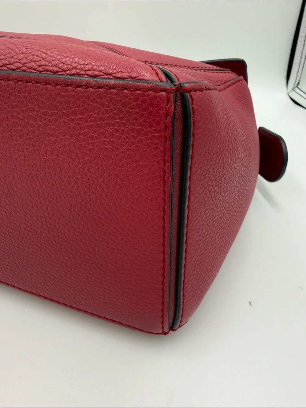 Loewe Hot Pink Puzzle Leather Top-Handle Shoulder Bag with Detachable CB Strap